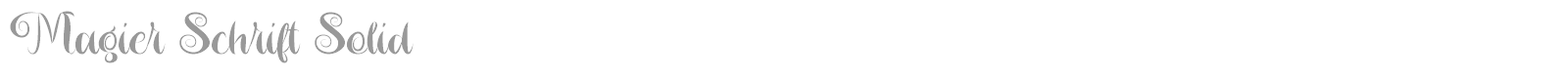 Magier Schrift font preview